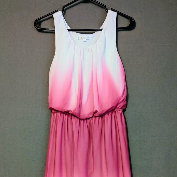 Pink and White Cocktail Dress - Picture 1 of 6